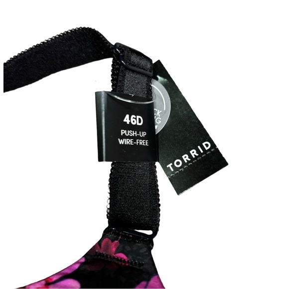 Torrid 46 D Floral push-up Bra NWT - Picture 3 of 4